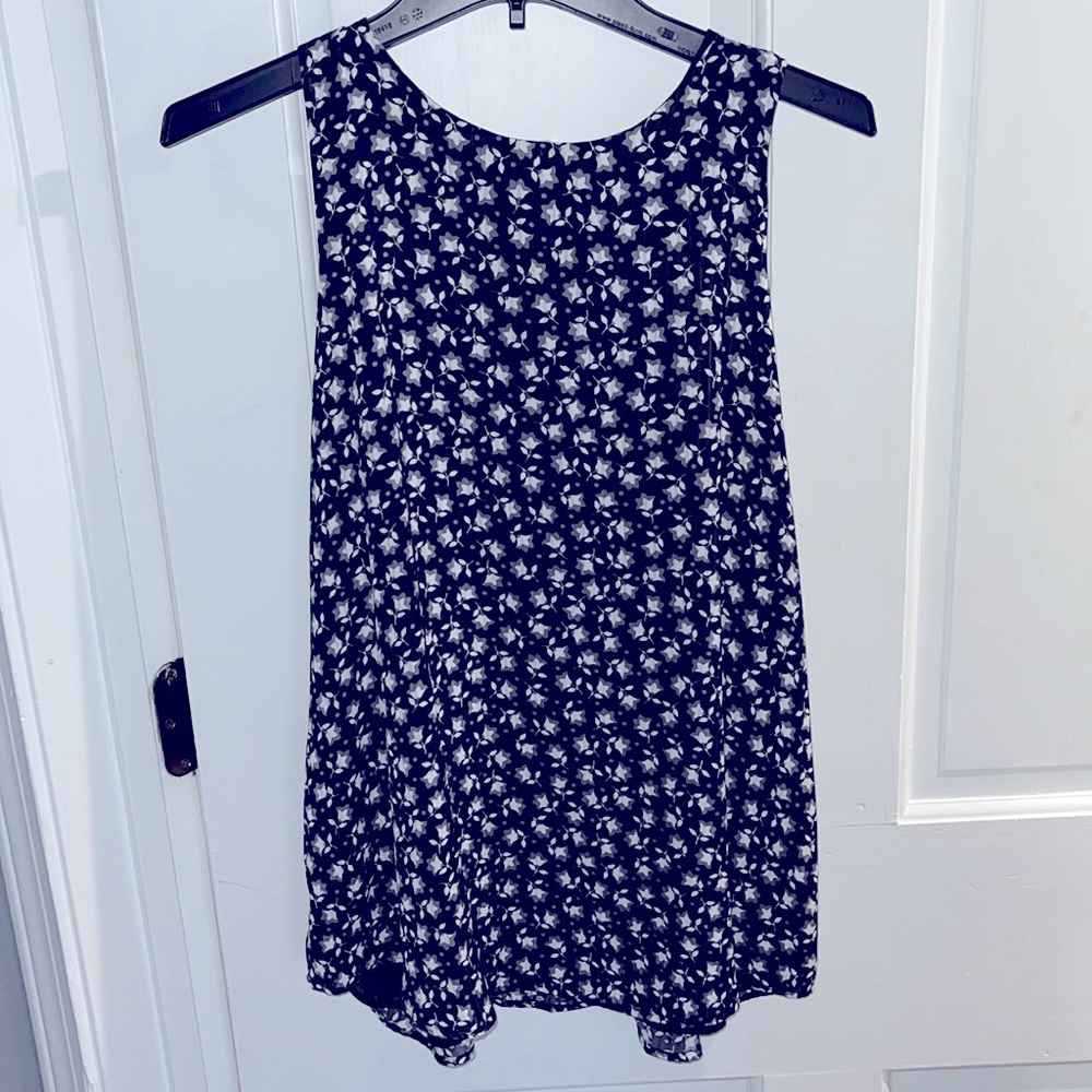 Loft blouse never worn - ruffle back detail